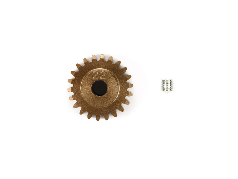 Tamiya 54770 22 Tooth 0.6 Module Hard Coated Aluminium Pinion Gear